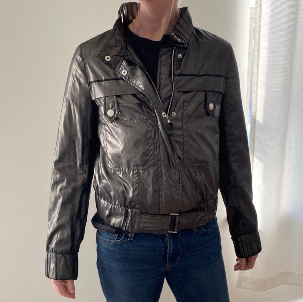 Sportmax Metallic Gray Jacket Windbreaker